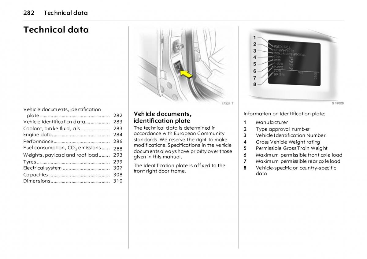 Opel Vectra Vauxhall III 3 owners manual / page 287