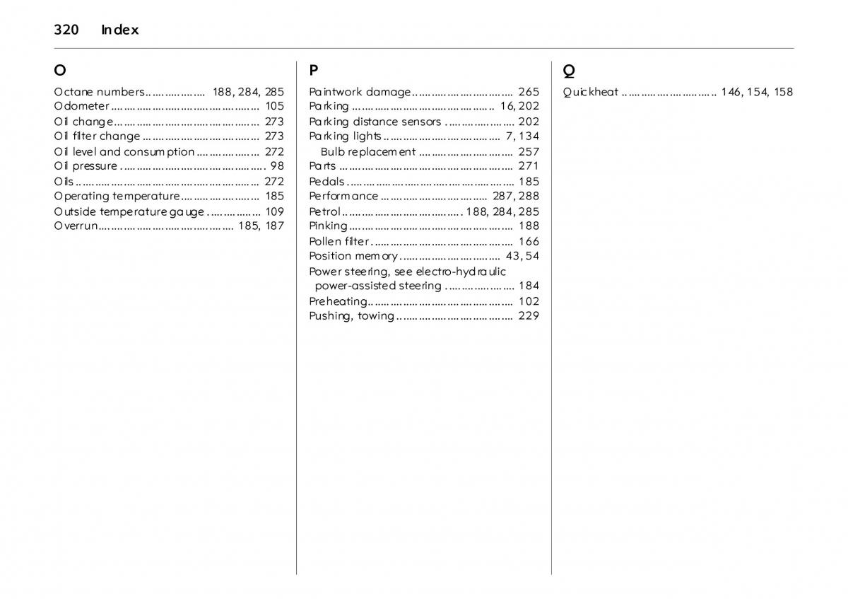 Opel Vectra Vauxhall III 3 owners manual / page 325