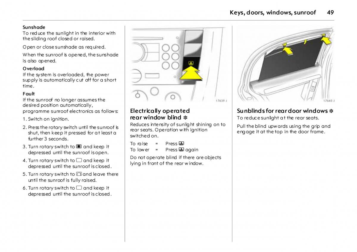 Opel Vectra Vauxhall III 3 owners manual / page 54