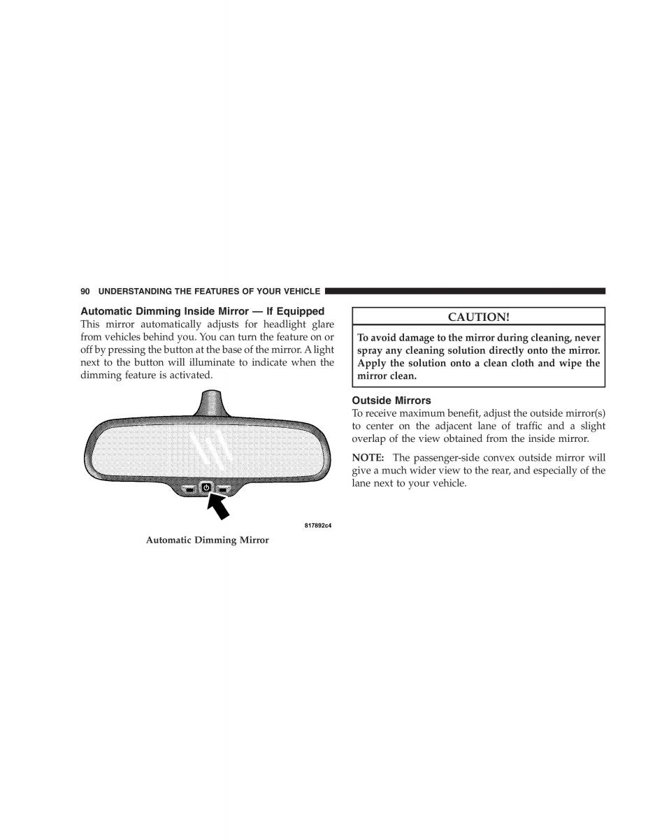 Chrysler 300C I 1 owners manual / page 92