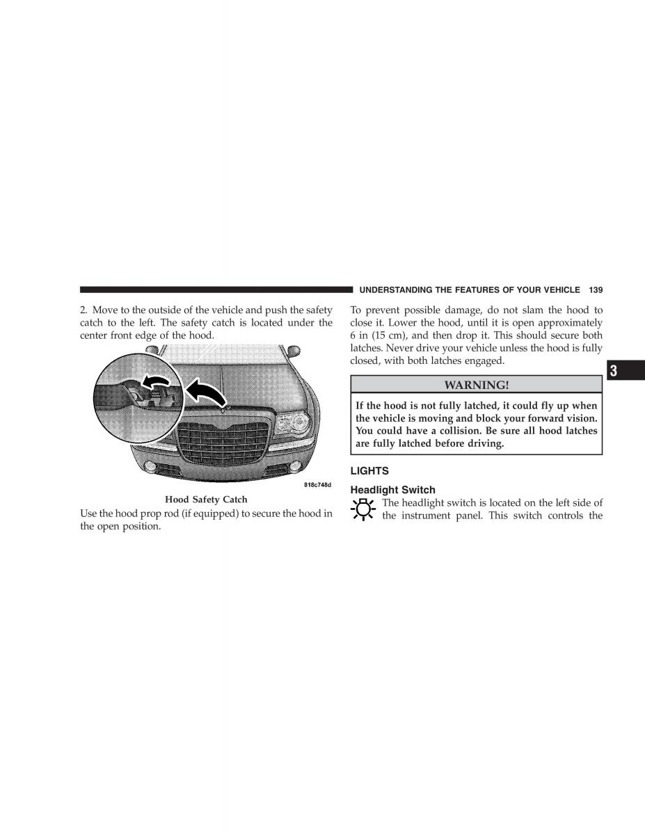 Chrysler 300C I 1 owners manual / page 141