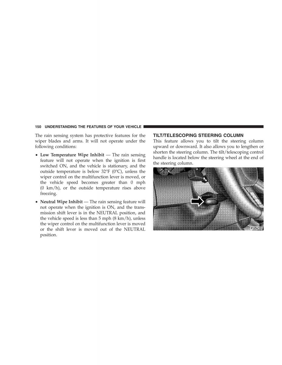 Chrysler 300C I 1 owners manual / page 152