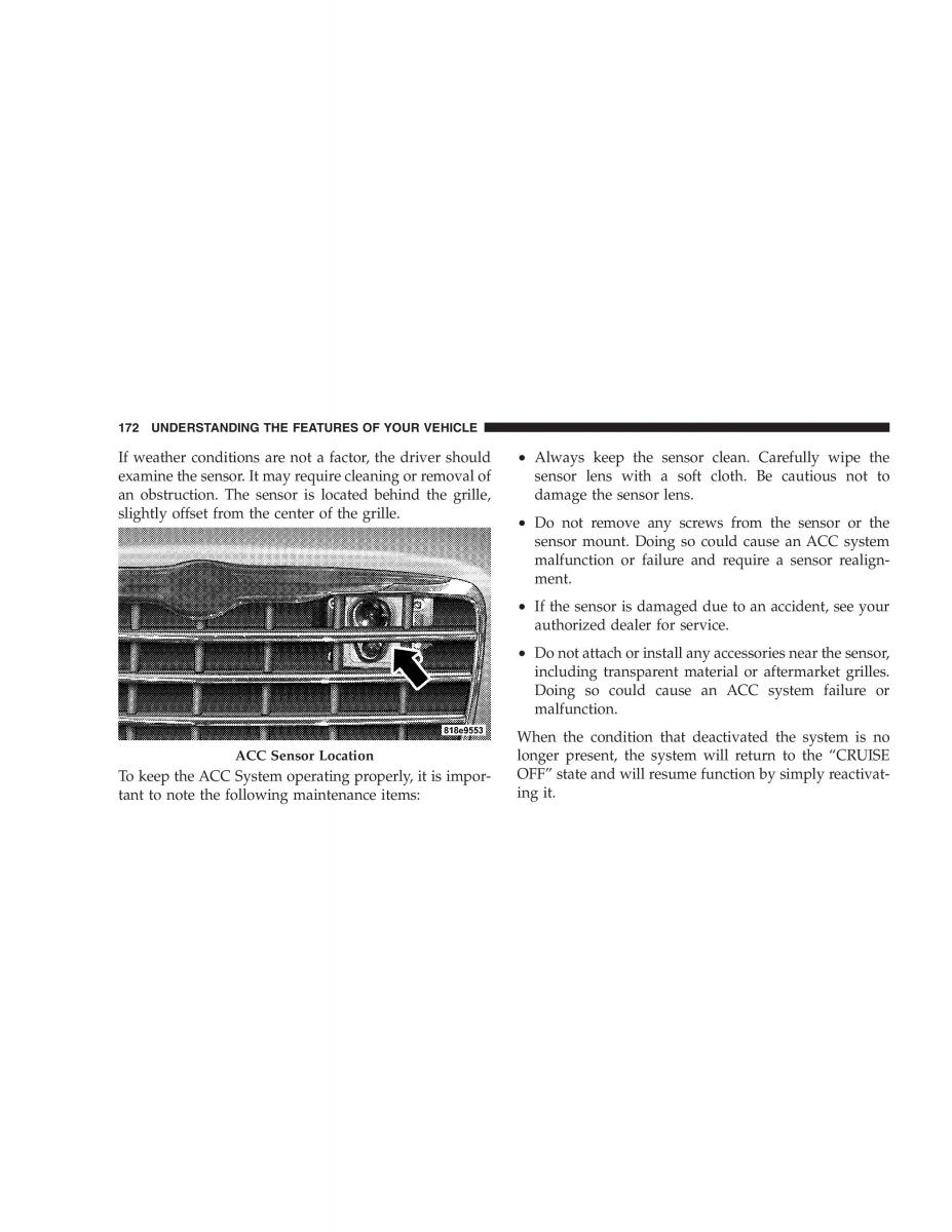 Chrysler 300C I 1 owners manual / page 174