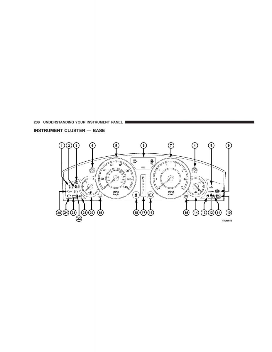 Chrysler 300C I 1 owners manual / page 210