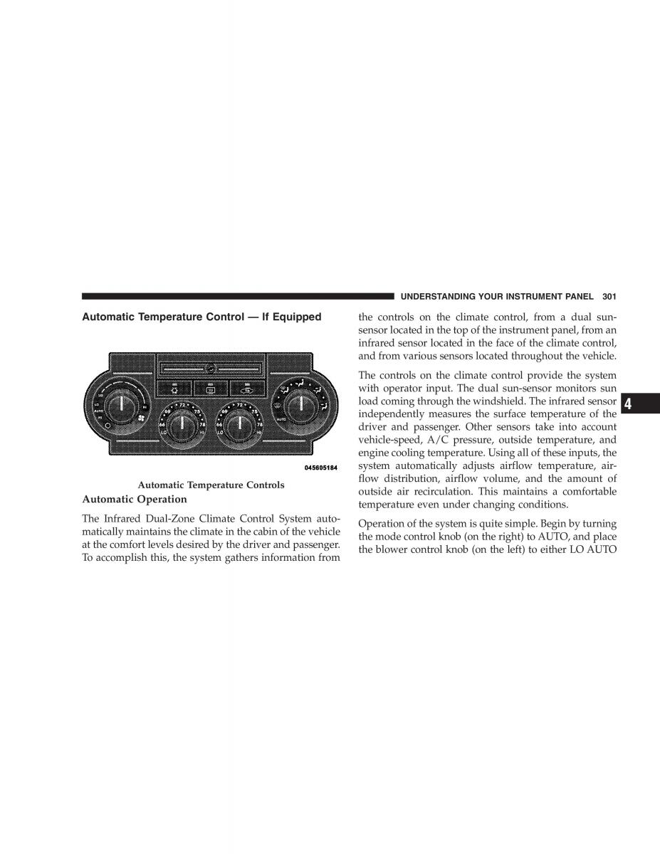 Chrysler 300C I 1 owners manual / page 303