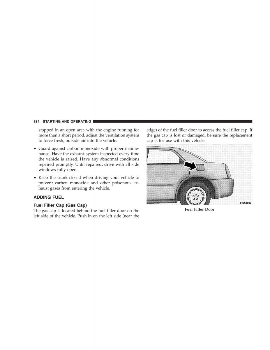 Chrysler 300C I 1 owners manual / page 386