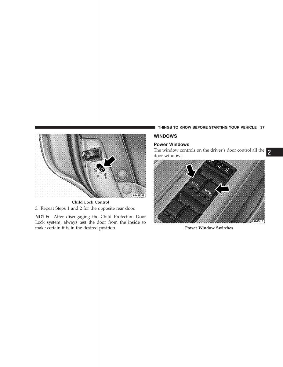 Chrysler 300C I 1 owners manual / page 39