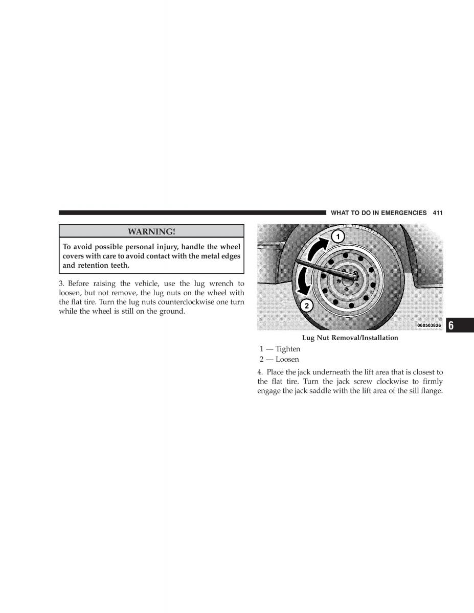 Chrysler 300C I 1 owners manual / page 413