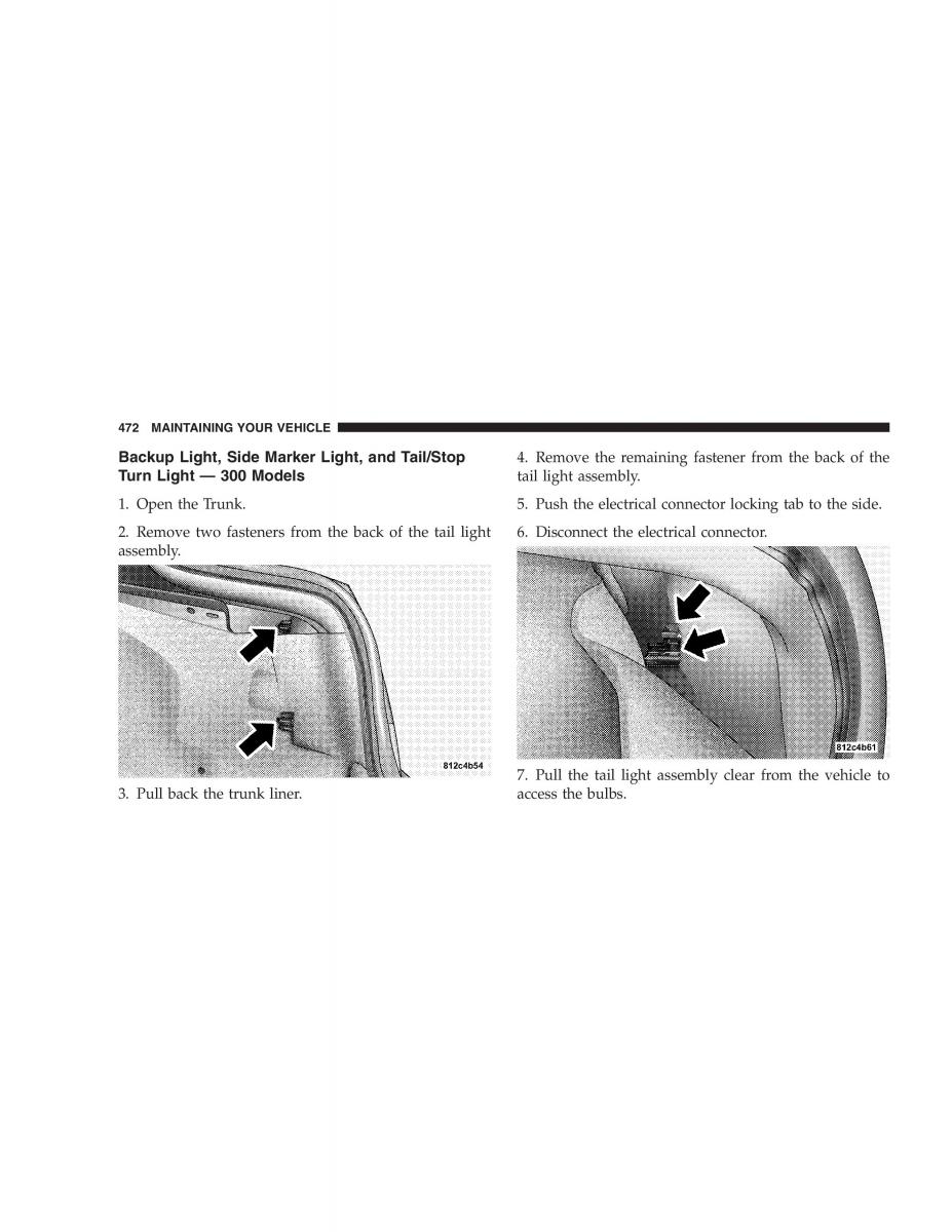 Chrysler 300C I 1 owners manual / page 474