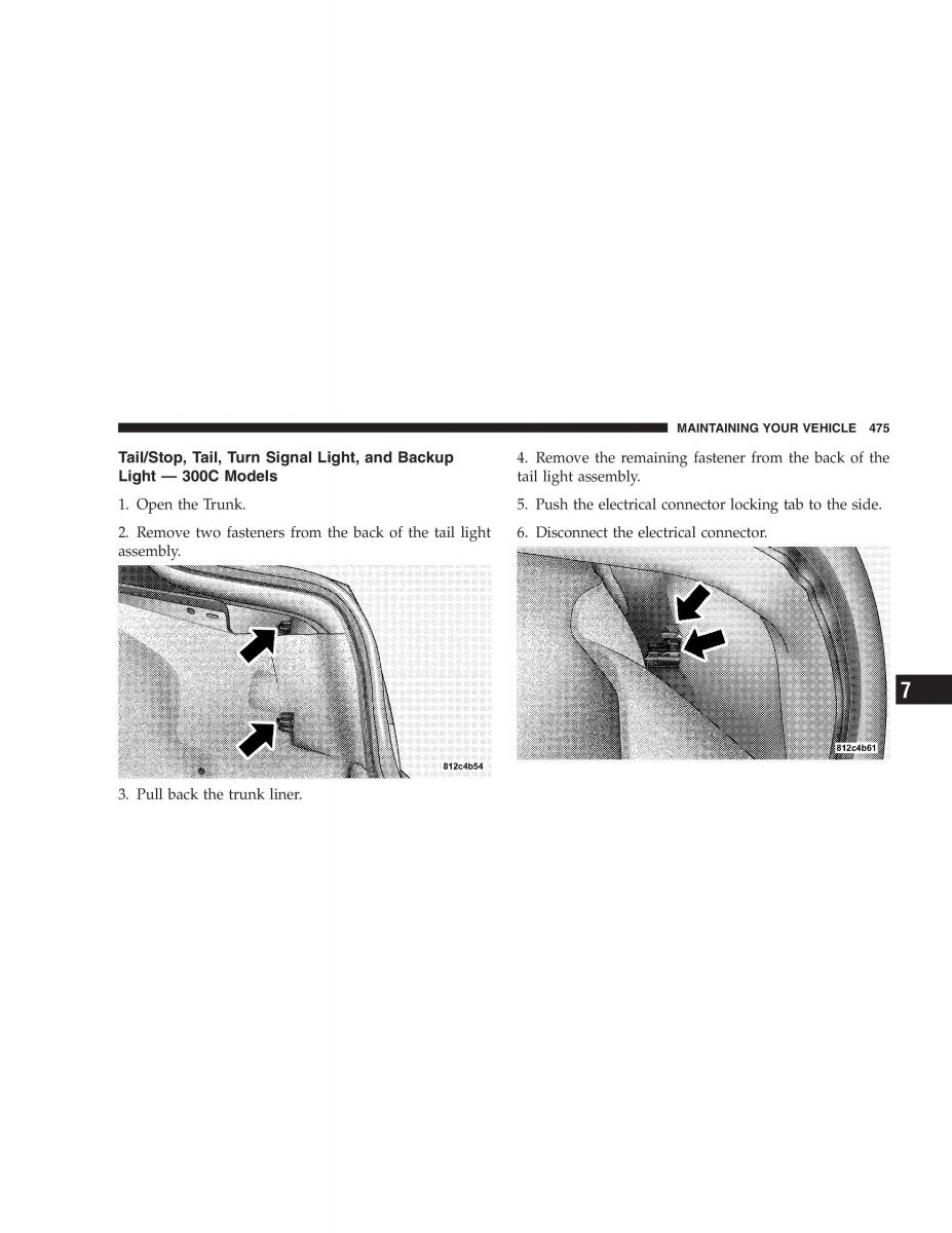 Chrysler 300C I 1 owners manual / page 477