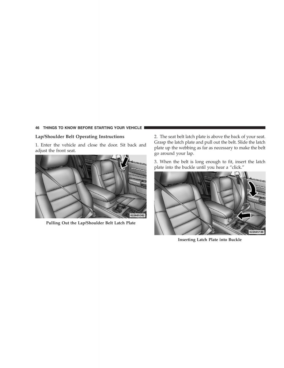 Chrysler 300C I 1 owners manual / page 48