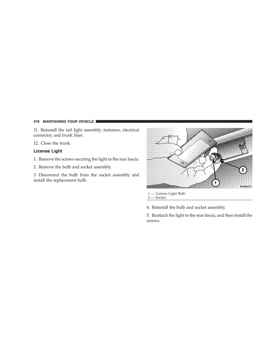 Chrysler 300C I 1 owners manual / page 480