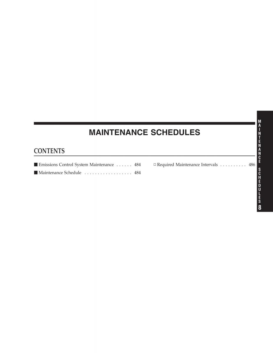 Chrysler 300C I 1 owners manual / page 485