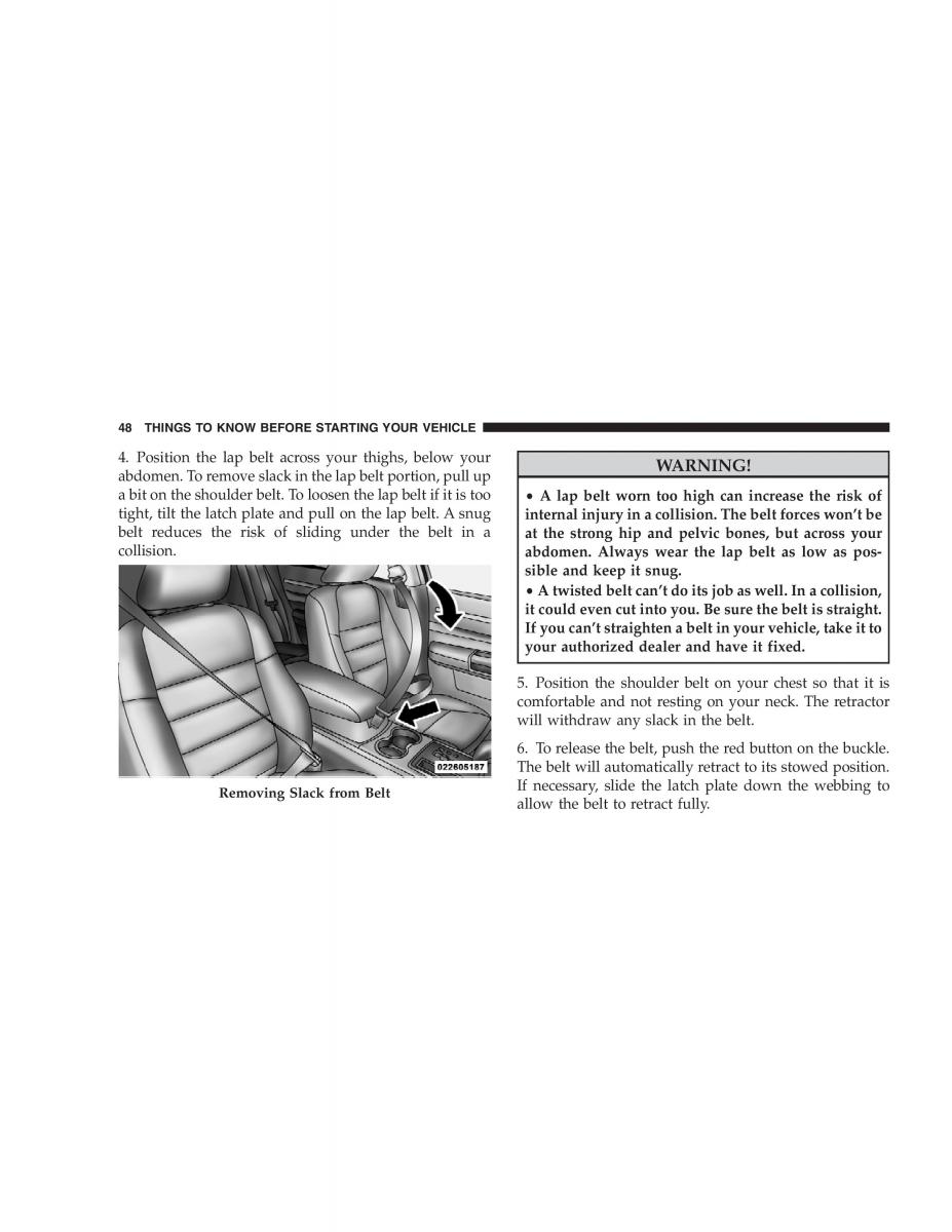 Chrysler 300C I 1 owners manual / page 50