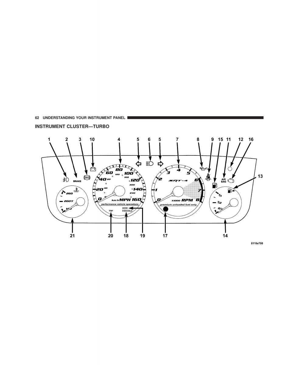 Chrysler Neon SRT4 owners manual / page 62