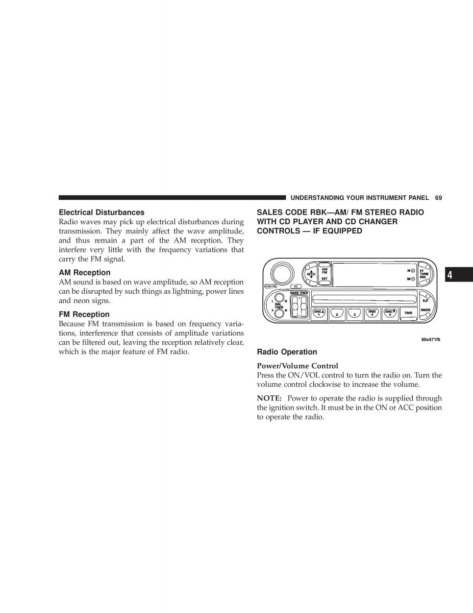 Chrysler Neon SRT4 owners manual / page 69