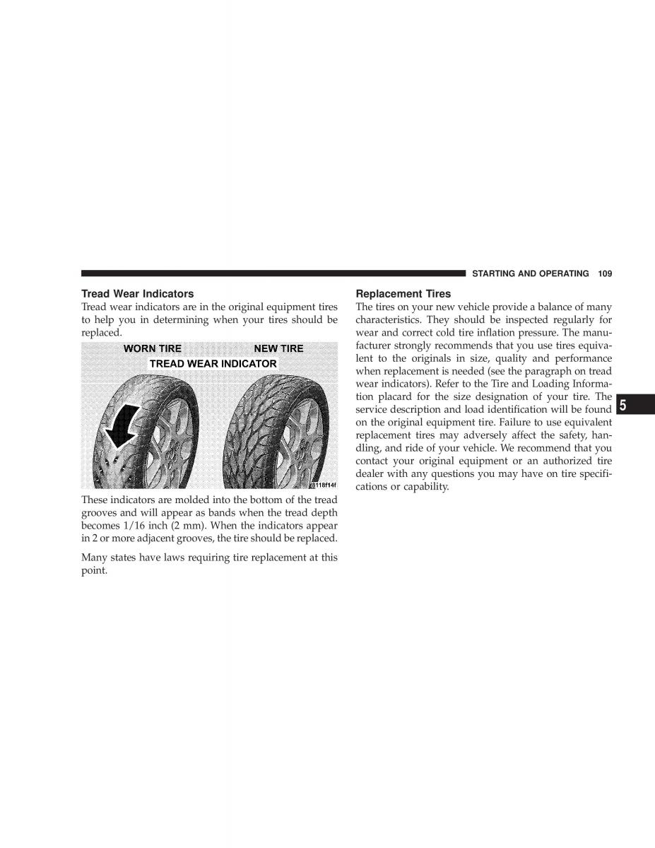 Chrysler Neon SRT4 owners manual / page 109