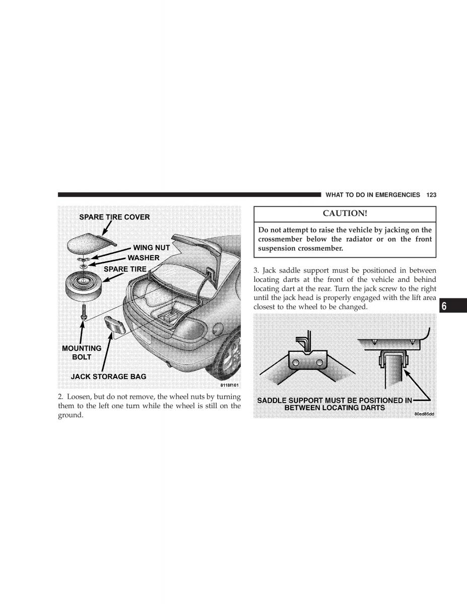 Chrysler Neon SRT4 owners manual / page 123