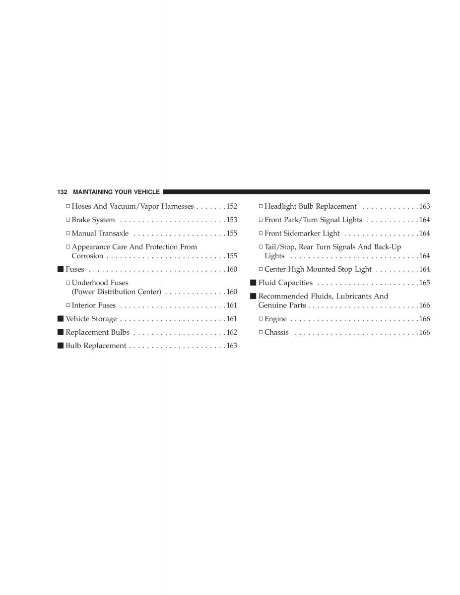 Chrysler Neon SRT4 owners manual / page 132