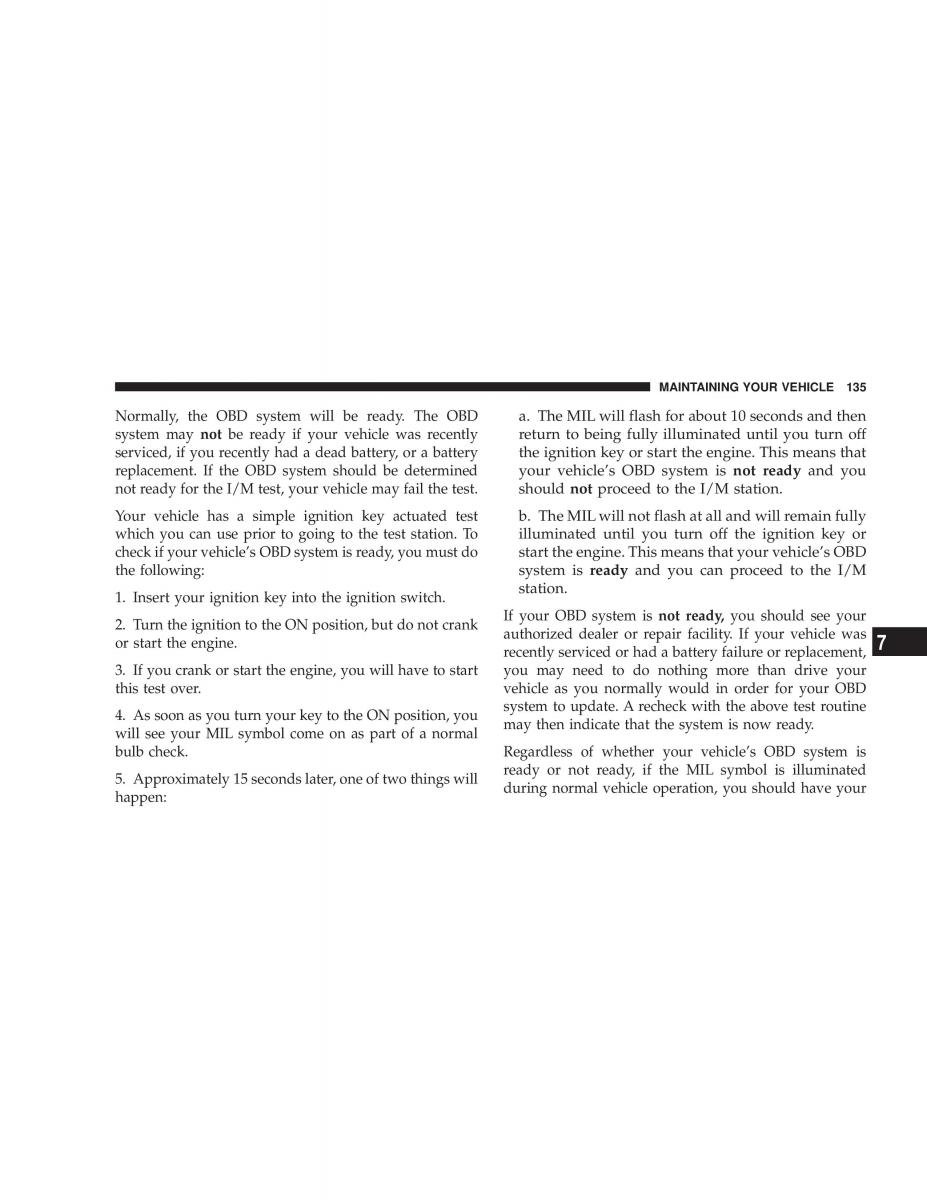 Chrysler Neon SRT4 owners manual / page 135