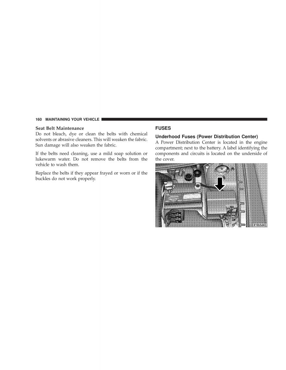 Chrysler Neon SRT4 owners manual / page 160