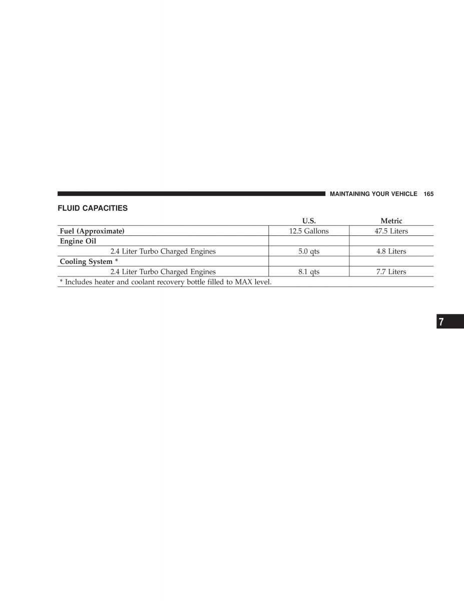 Chrysler Neon SRT4 owners manual / page 165