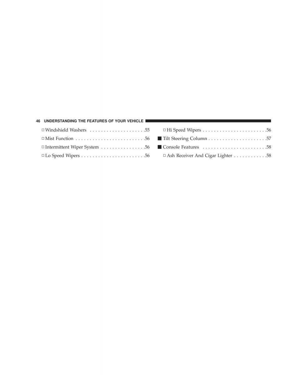 Chrysler Neon SRT4 owners manual / page 46