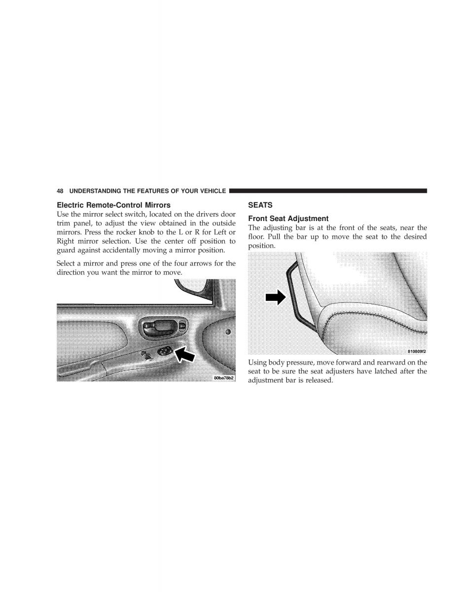 Chrysler Neon SRT4 owners manual / page 48