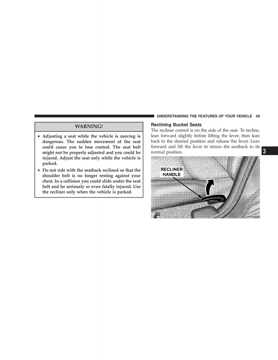 Chrysler Neon SRT4 owners manual / page 49