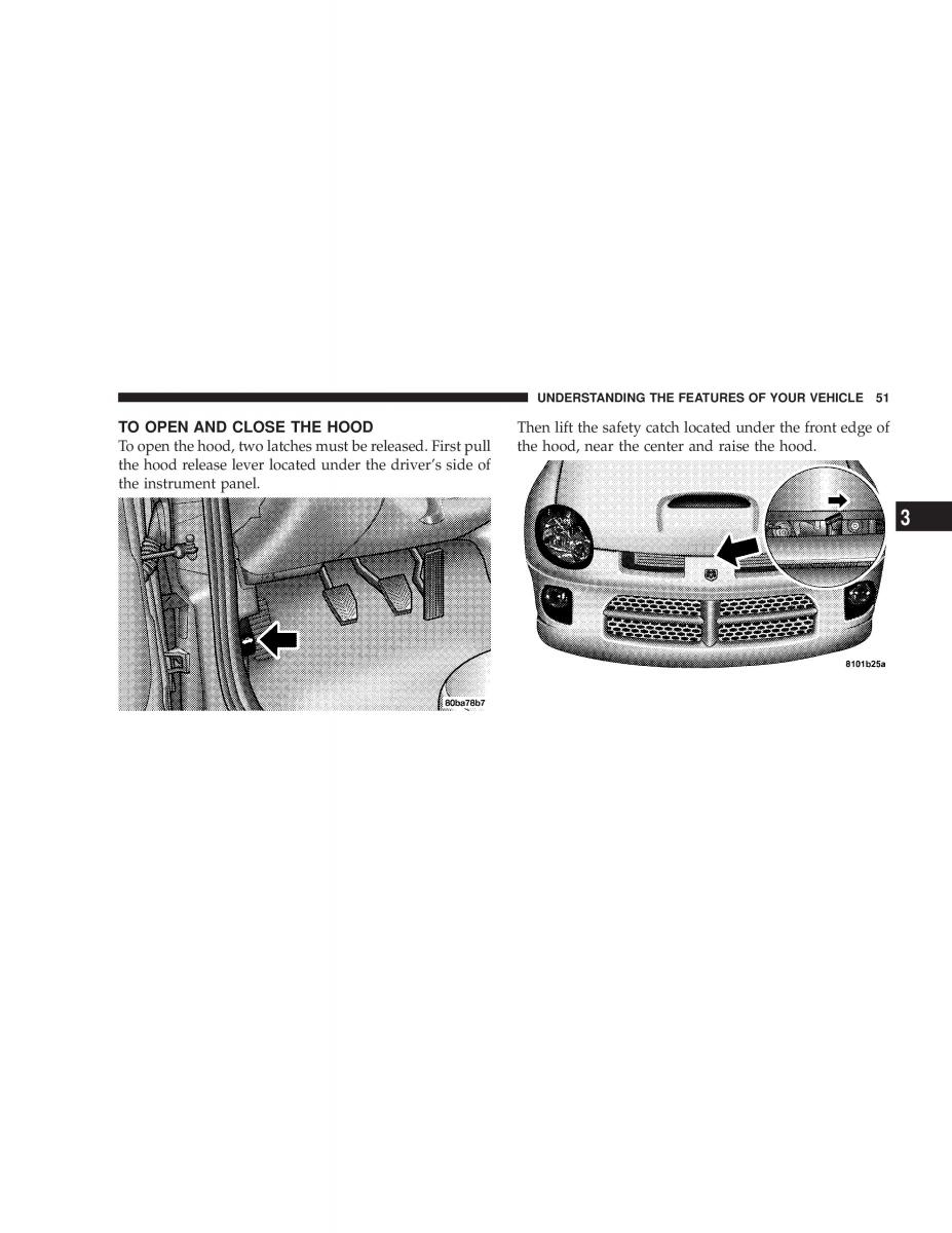 Chrysler Neon SRT4 owners manual / page 51