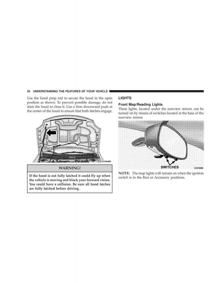 Chrysler Neon SRT4 owners manual / page 52