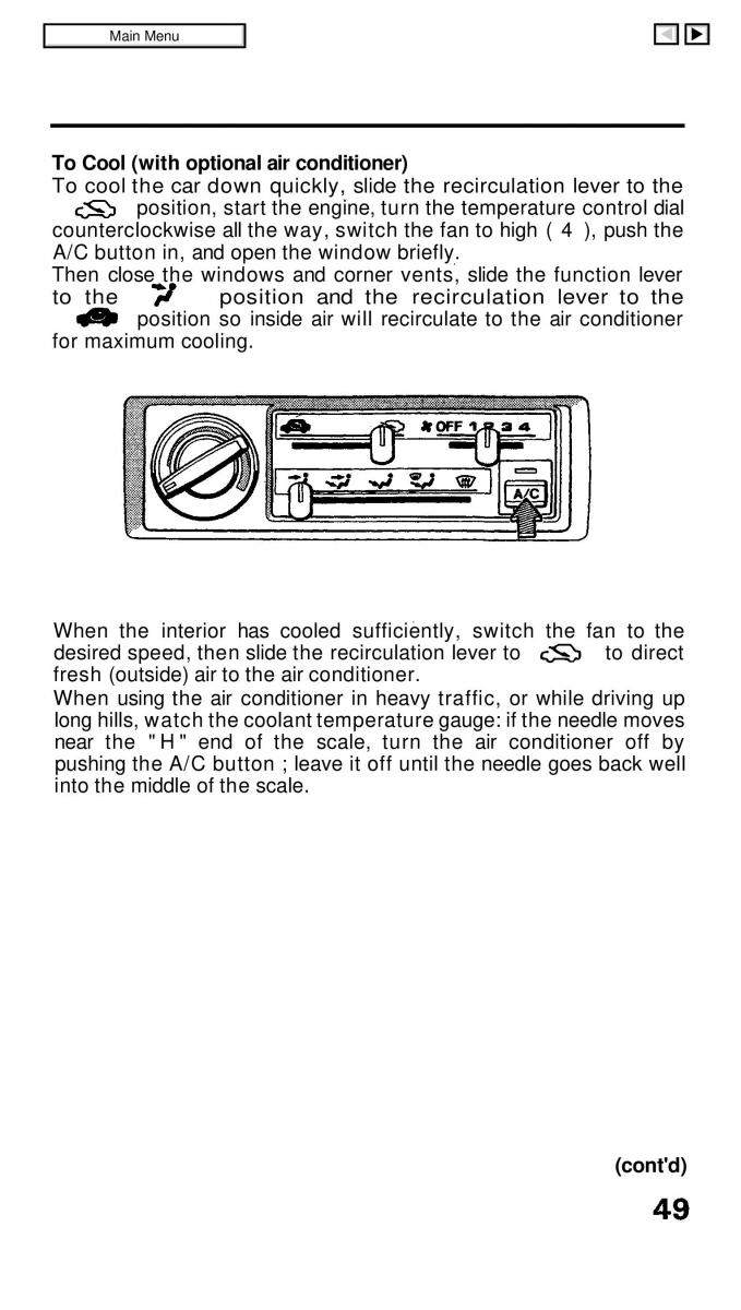 Honda Civic IV 4 Hatchback Sedan owners manual / page 56