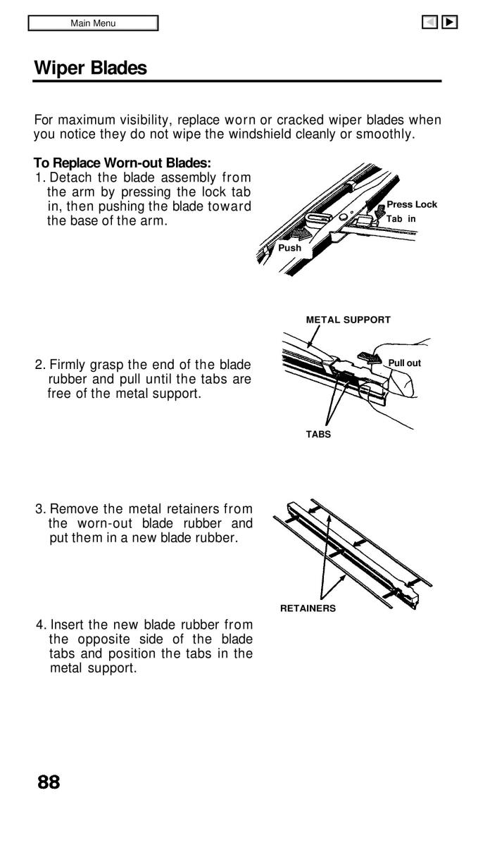 Honda Civic IV 4 Hatchback Sedan owners manual / page 88