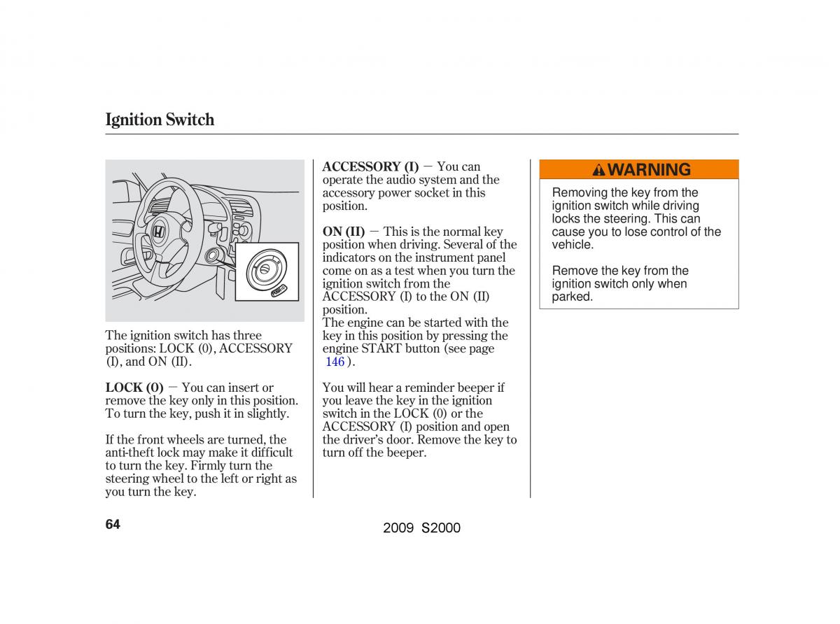 Honda S2000 AP2 owners manual / page 67