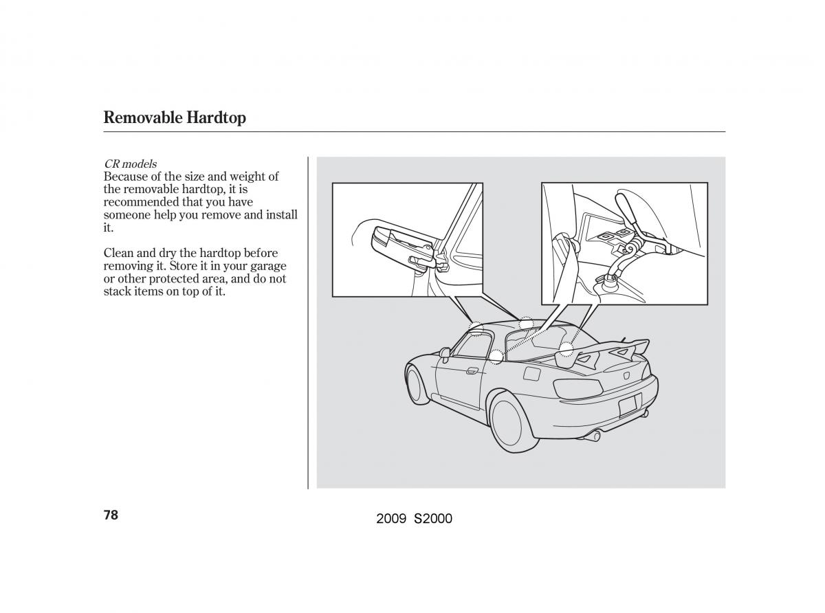 Honda S2000 AP2 owners manual / page 81