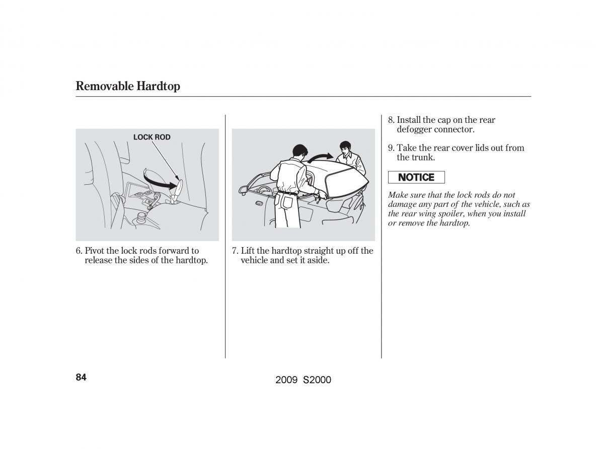 Honda S2000 AP2 owners manual / page 87