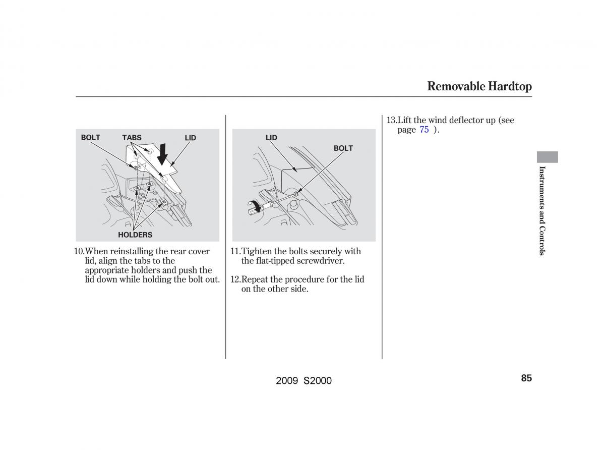 Honda S2000 AP2 owners manual / page 88