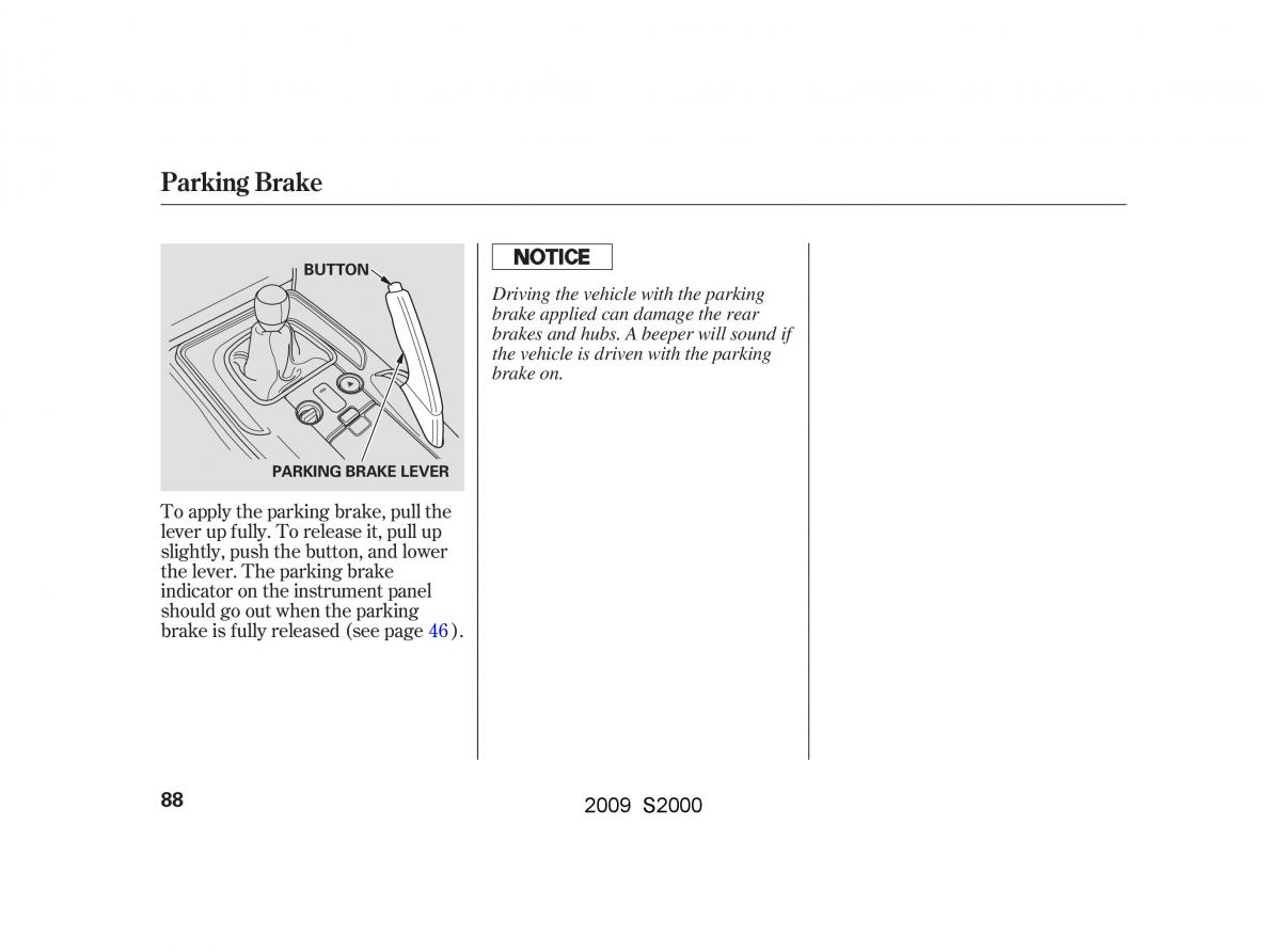 Honda S2000 AP2 owners manual / page 91