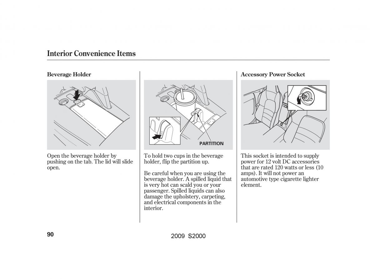 Honda S2000 AP2 owners manual / page 93