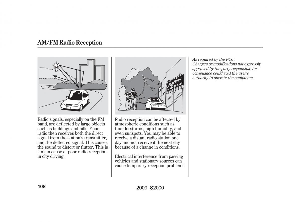 Honda S2000 AP2 owners manual / page 111