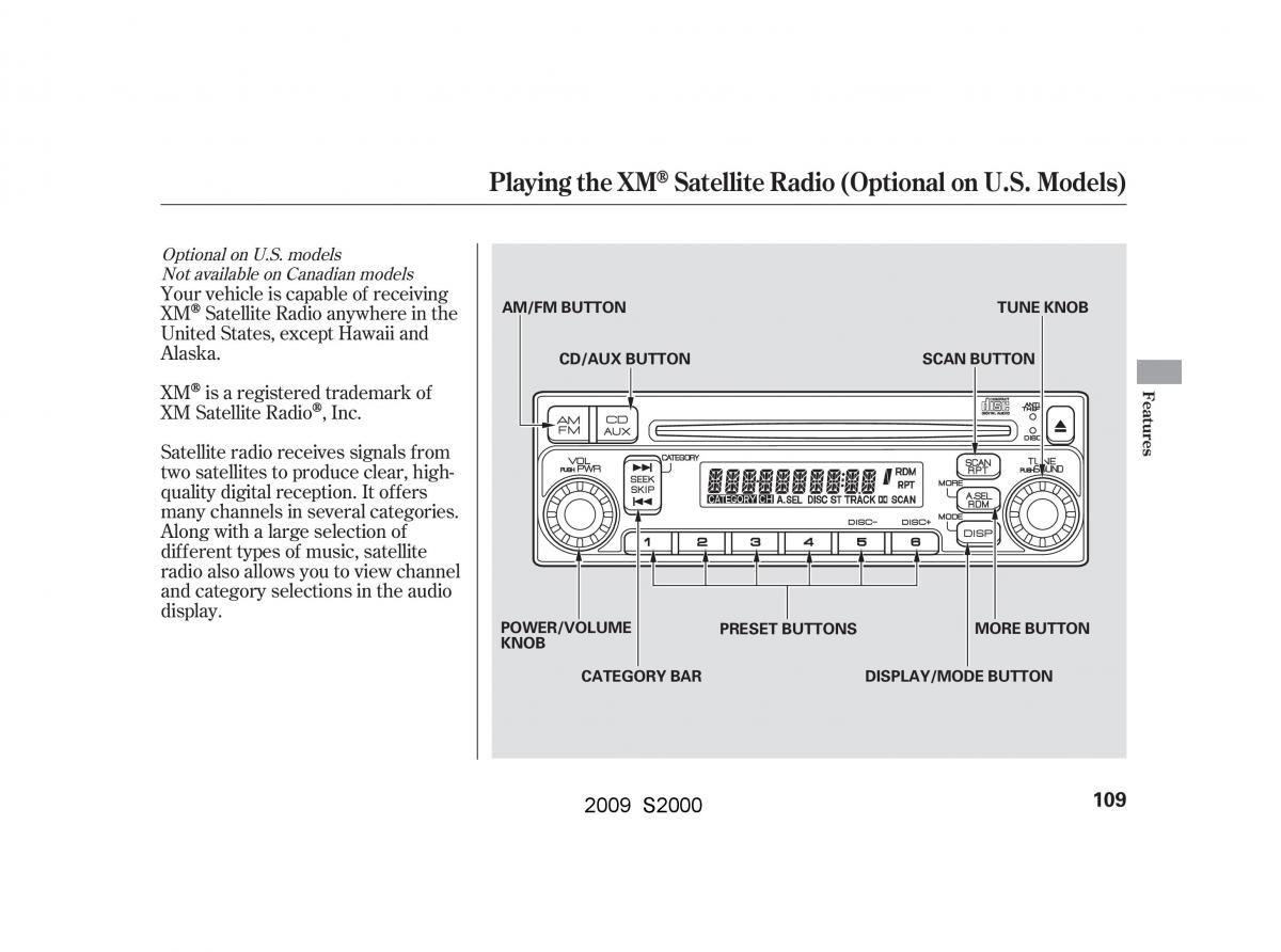 Honda S2000 AP2 owners manual / page 112