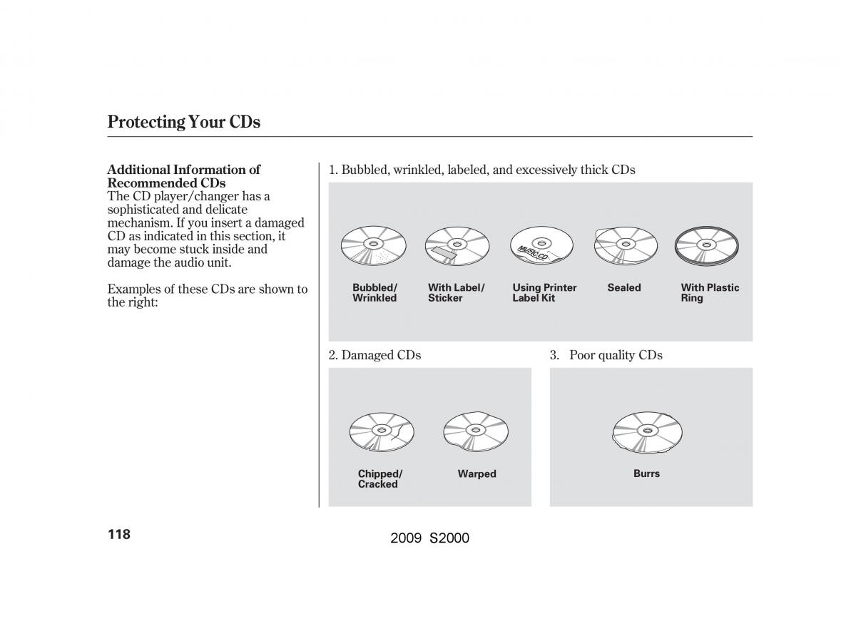 Honda S2000 AP2 owners manual / page 121