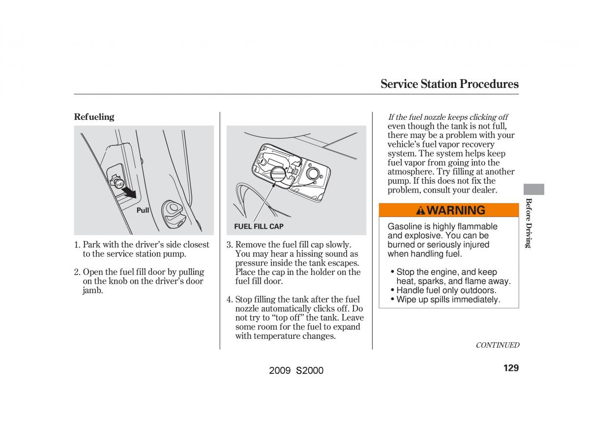 Honda S2000 AP2 owners manual / page 132