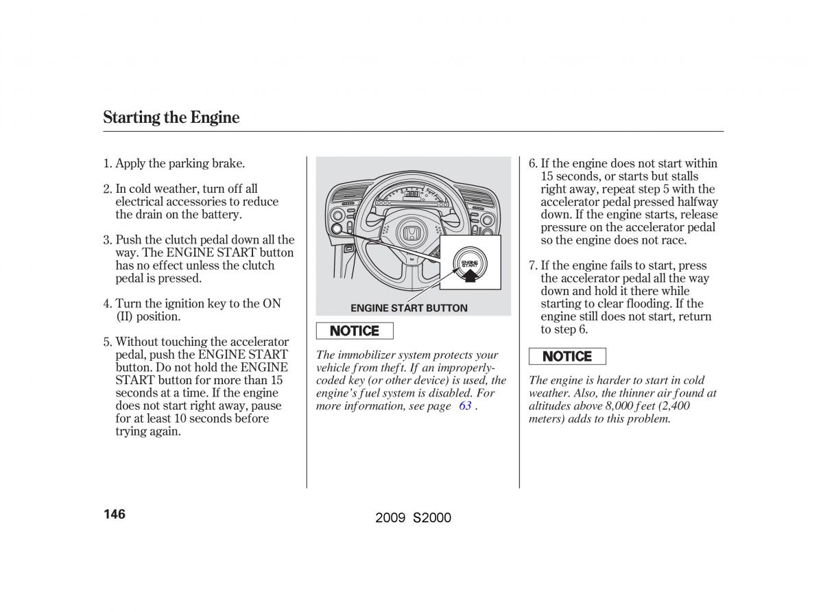 Honda S2000 AP2 owners manual / page 149