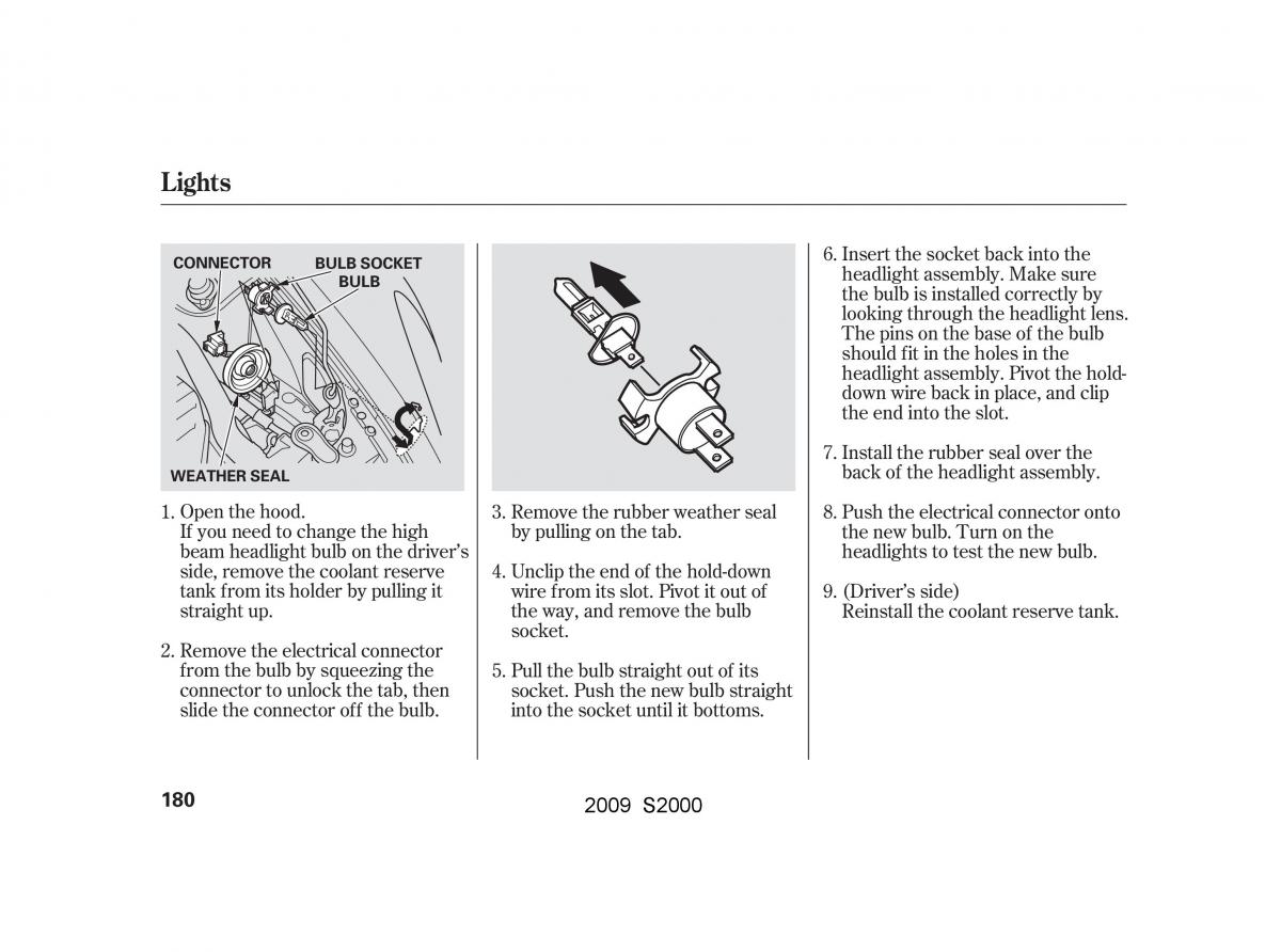 Honda S2000 AP2 owners manual / page 183