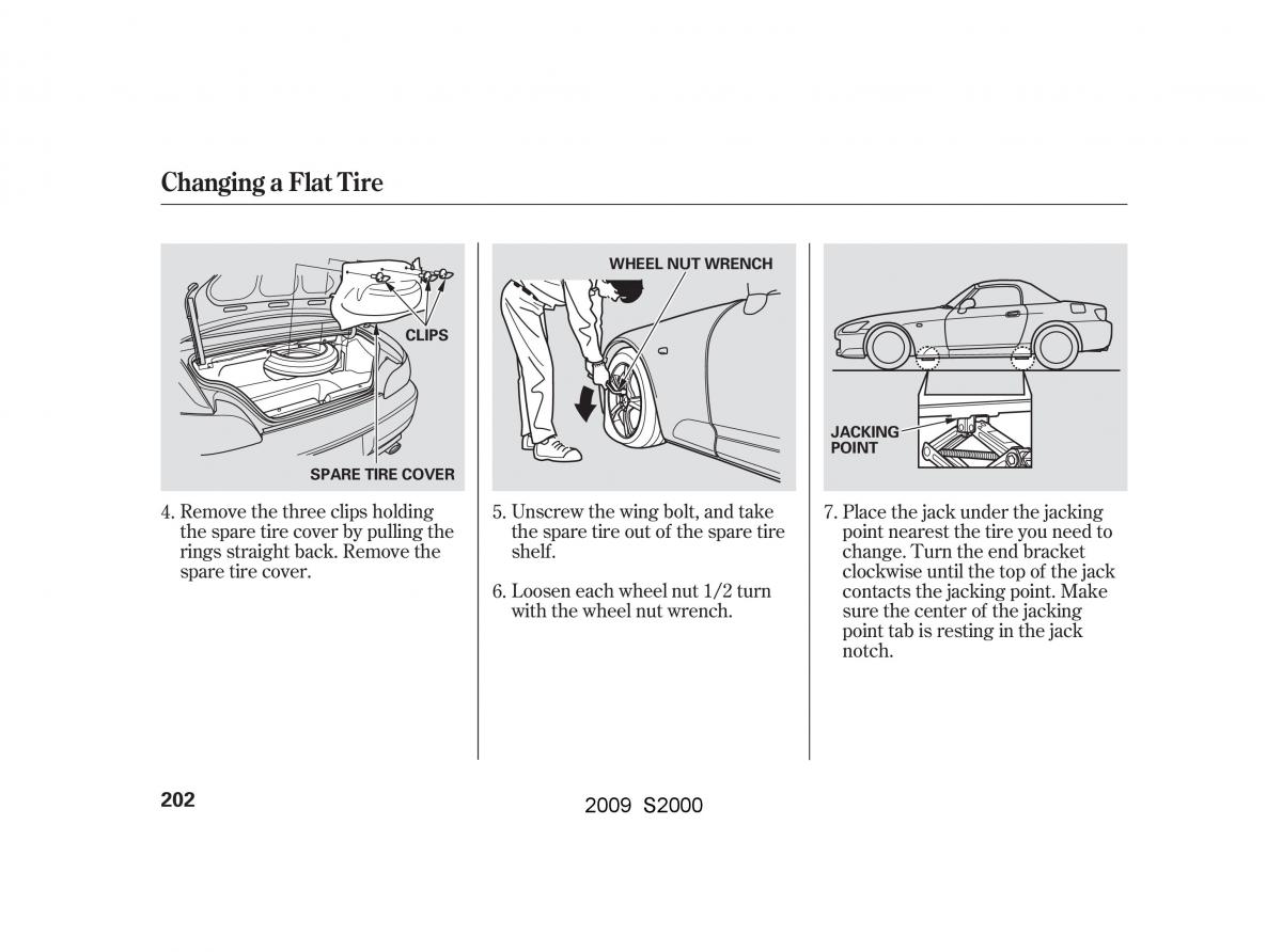 Honda S2000 AP2 owners manual / page 205