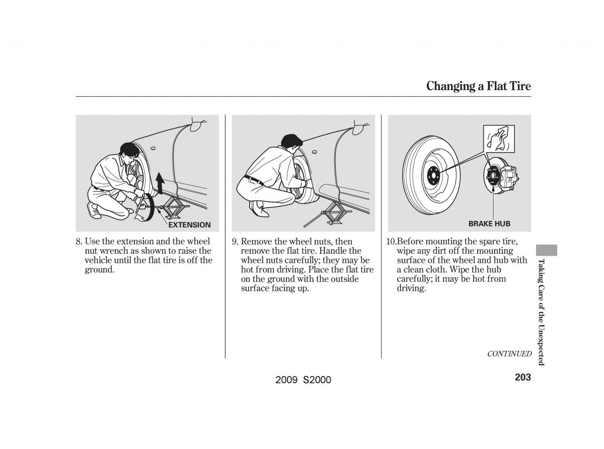 Honda S2000 AP2 owners manual / page 206