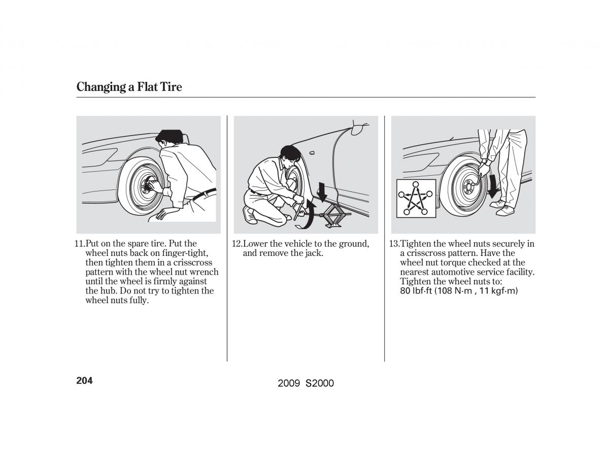 Honda S2000 AP2 owners manual / page 207