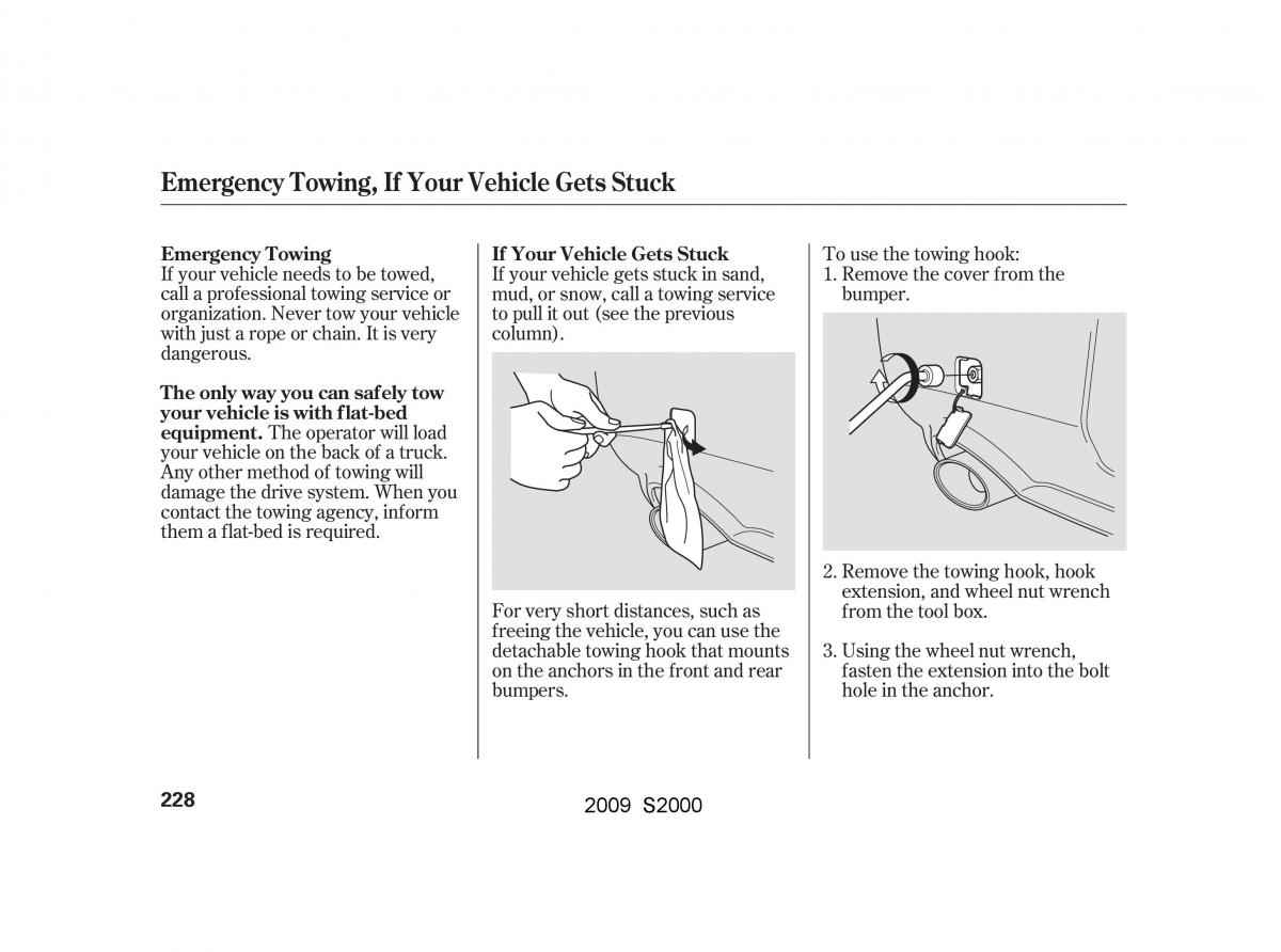 Honda S2000 AP2 owners manual / page 231