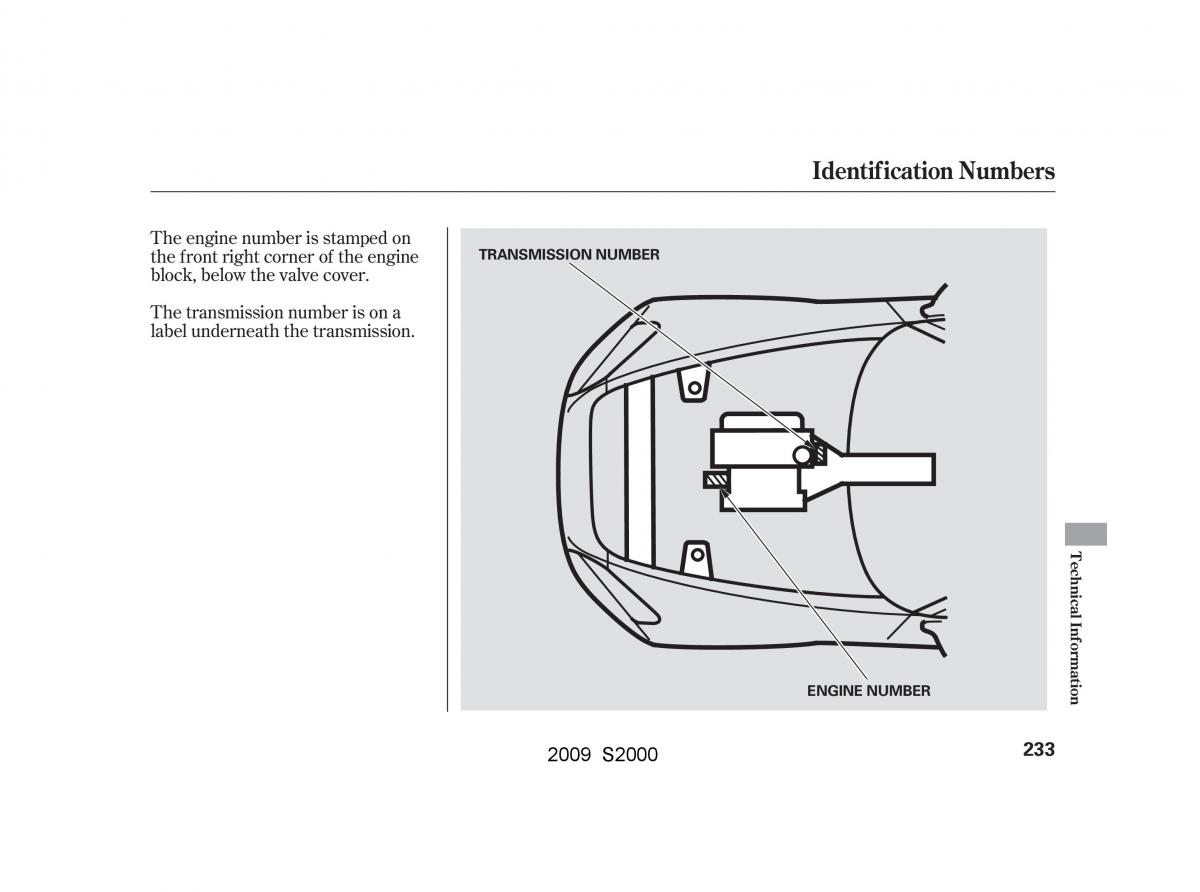 Honda S2000 AP2 owners manual / page 236